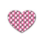 Pink Bride Heart Coaster (4 pack)  Front
