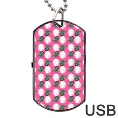 Pink Bride Dog Tag Usb Flash (one Side)