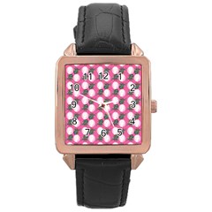 Pink Bride Rose Gold Leather Watch 