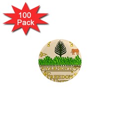 Great Seal Of Vermont 1  Mini Magnets (100 Pack)  by abbeyz71