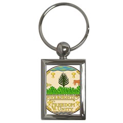 Great Seal Of Vermont Key Chains (rectangle)  by abbeyz71