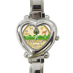 Great Seal Of Vermont Heart Italian Charm Watch by abbeyz71