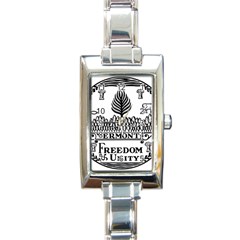 Great Seal Of Vermont Rectangle Italian Charm Watch by abbeyz71