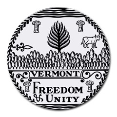 Great Seal Of Vermont Round Mousepads by abbeyz71