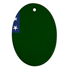 Flag Of The Green Mountain Boys Ornament (oval) by abbeyz71