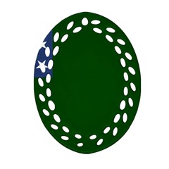 Flag Of The Green Mountain Boys Ornament (oval Filigree) by abbeyz71