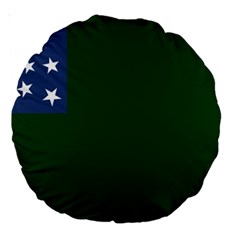 Flag Of The Green Mountain Boys Large 18  Premium Round Cushions by abbeyz71