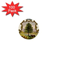 Coat Of Arms Of Vermont 1  Mini Buttons (100 Pack)  by abbeyz71