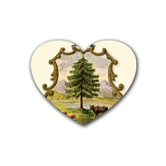 Coat Of Arms Of Vermont Heart Coaster (4 Pack)  by abbeyz71