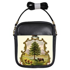 Coat Of Arms Of Vermont Girls Sling Bag by abbeyz71