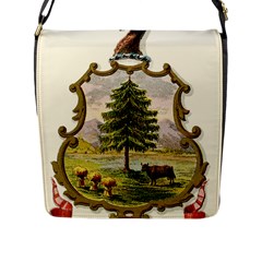 Coat Of Arms Of Vermont Flap Closure Messenger Bag (l) by abbeyz71