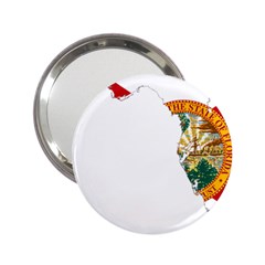 Flag Map of Florida  2.25  Handbag Mirrors