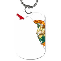 Flag Map of Florida  Dog Tag (Two Sides)