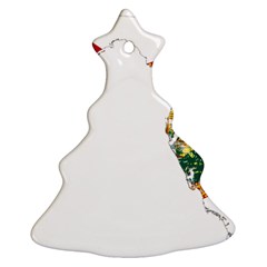 Flag Map of Florida  Christmas Tree Ornament (Two Sides)