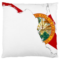 Flag Map of Florida  Large Cushion Case (Two Sides)