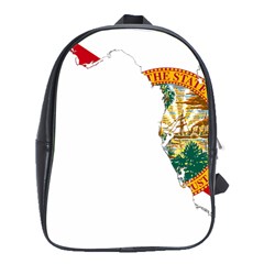 Flag Map of Florida  School Bag (XL)