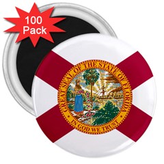 Flag Of Florida 3  Magnets (100 Pack) by abbeyz71