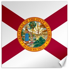 Flag Of Florida Canvas 16  X 16  by abbeyz71