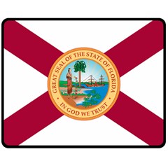 Flag Of Florida, 1900-1985 Fleece Blanket (medium)  by abbeyz71