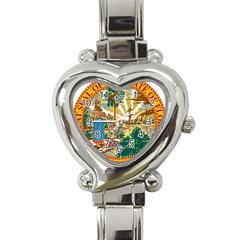Great Seal Of Florida  Heart Italian Charm Watch by abbeyz71