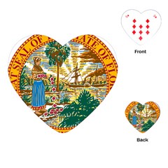Great Seal Of Florida  Playing Cards (heart) by abbeyz71