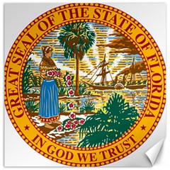 Great Seal Of Florida  Canvas 16  X 16  by abbeyz71