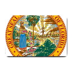 Great Seal Of Florida  Small Doormat  by abbeyz71