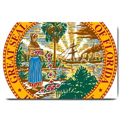 Great Seal Of Florida  Large Doormat  by abbeyz71