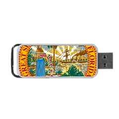 Great Seal Of Florida  Portable Usb Flash (one Side) by abbeyz71