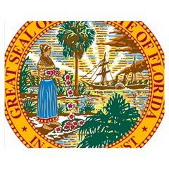 Great Seal Of Florida  Double Sided Flano Blanket (medium)  by abbeyz71