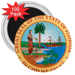 Great Seal Of Florida, 1900-1985 3  Magnets (100 Pack) by abbeyz71