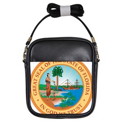 Great Seal Of Florida, 1900-1985 Girls Sling Bag by abbeyz71