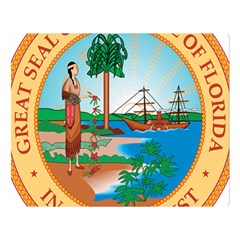 Great Seal Of Florida, 1900-1985 Double Sided Flano Blanket (large)  by abbeyz71