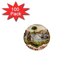 Historical Florida Coat Of Arms 1  Mini Buttons (100 Pack)  by abbeyz71