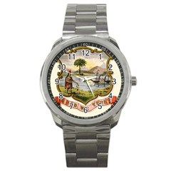 Historical Florida Coat Of Arms Sport Metal Watch by abbeyz71