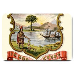 Historical Florida Coat Of Arms Large Doormat  by abbeyz71