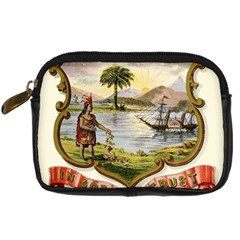 Historical Florida Coat Of Arms Digital Camera Leather Case by abbeyz71