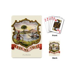 Historical Florida Coat Of Arms Playing Cards (mini) by abbeyz71