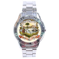 Historical Florida Coat Of Arms Stainless Steel Analogue Watch by abbeyz71