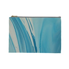 Blue Swirl Cosmetic Bag (large) by WILLBIRDWELL