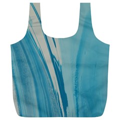 Blue Swirl Full Print Recycle Bag (xl) by WILLBIRDWELL