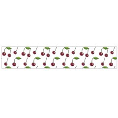 Musical Cherries Pattern Large Flano Scarf  by emilyzragz