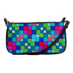Retro Squares                                             Shoulder Clutch Bag by LalyLauraFLM