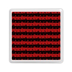 Blood Red And Black Halloween Nightmare Stripes  Memory Card Reader (square) by PodArtist