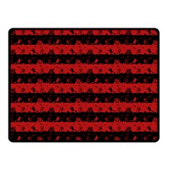 Blood Red And Black Halloween Nightmare Stripes  Double Sided Fleece Blanket (small)  by PodArtist