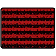 Blood Red And Black Halloween Nightmare Stripes  Double Sided Fleece Blanket (large)  by PodArtist