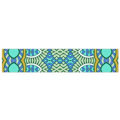 Green Blue Shapes                                            Flano Scarf