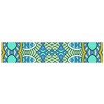 Green blue shapes                                            Flano Scarf Front
