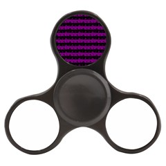 Zombie Purple And Black Halloween Nightmare Stripes  Finger Spinner by PodArtist