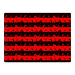 Red Devil And Black Halloween Nightmare Stripes  Double Sided Flano Blanket (mini)  by PodArtist